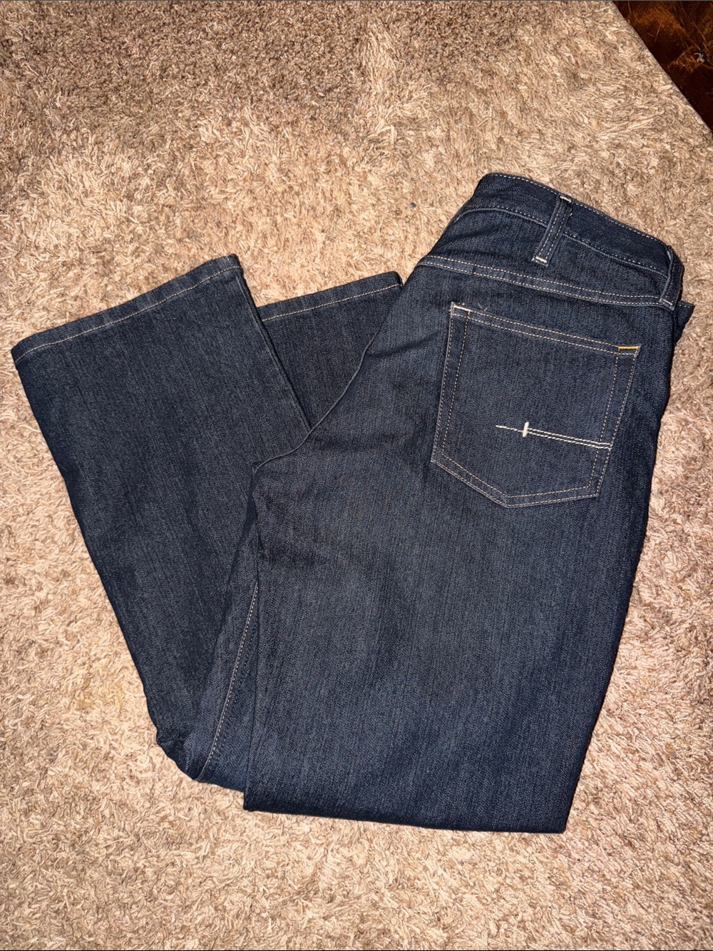 Ariat Dark Wash Bootcut Jeans 36x32 M5 straight leg never worn no tag